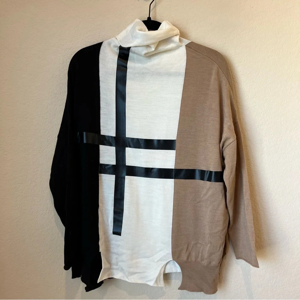 Pier Antonio Gaspari color block sweater